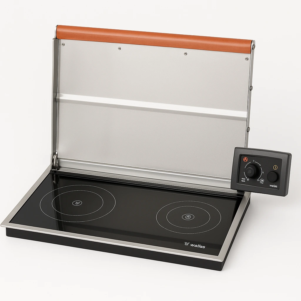 How I Built My Ultimate Four-Season DIY Truck Camper: Lightweight, Comfortable, and Built for Real Adventure 8 Wallas diesel cooktop with integrated heater